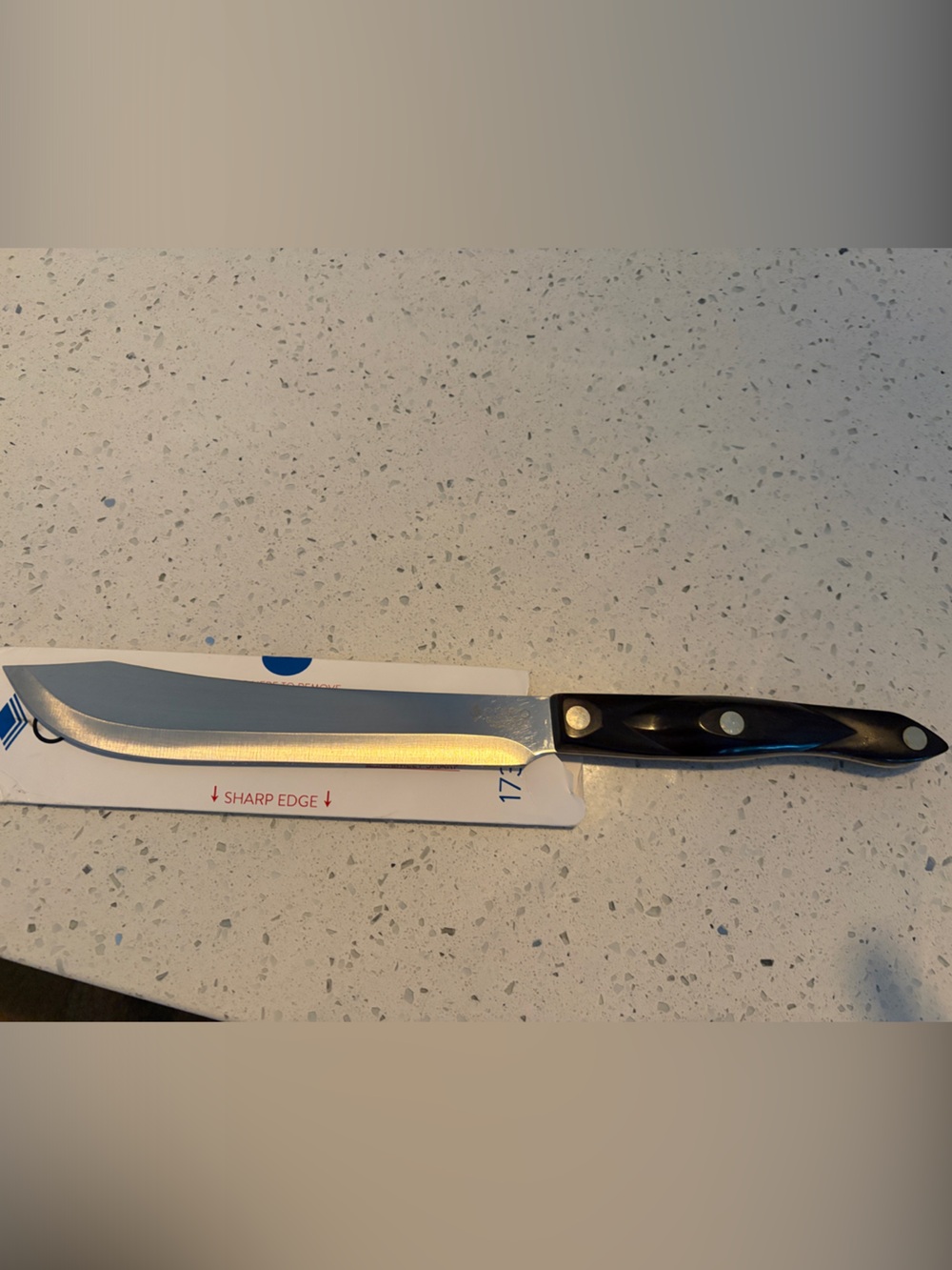 Cutco Black and Silver Slicing Knife